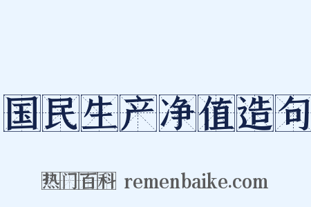 国民生产净值造句是什么意思的图片